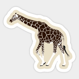 Reticulated Giraffe Sticker